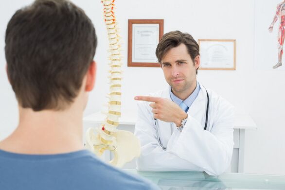 konsultācija ar ārstu par dzemdes kakla osteohondrozi